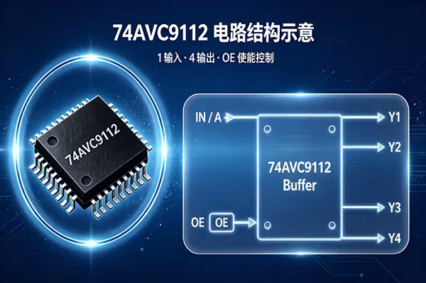 海速芯推出 HTC74AVC9112 时钟缓冲器