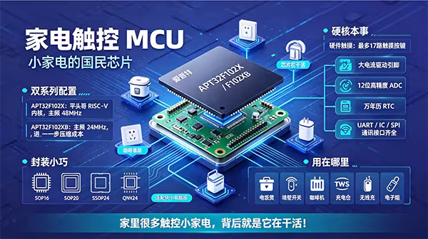 一口气看完爱普特 APT32 家族：我愿称之为国产 MCU 的"六边形战士"