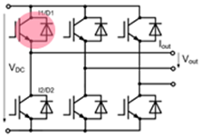图1：在两电平逆变拓扑中，每个Switch基本单元为：T1+D1.png